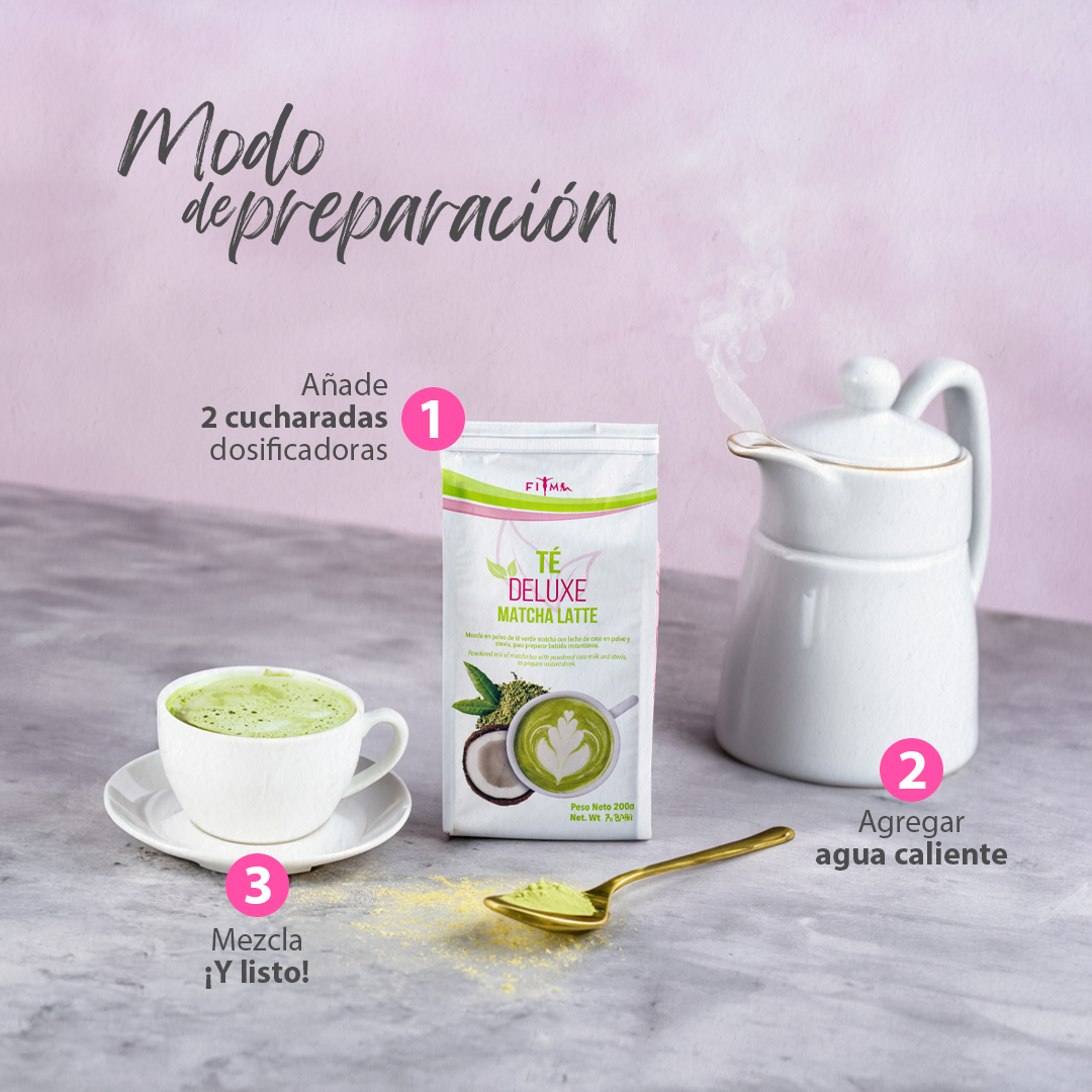 Promoción 20% OFF Té Deluxe Matcha Latte x 2