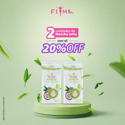 Promoción 20% OFF Té Deluxe Matcha Latte x 2